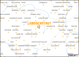 map of Le Boiscantaut