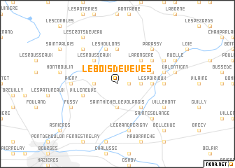 map of Le Bois de Vèves