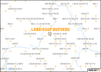 map of Le Bois du Fourneau