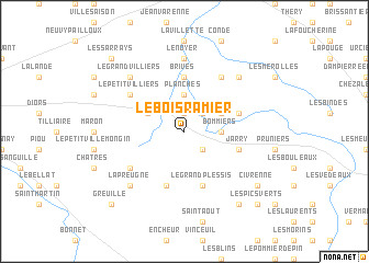 map of Le Bois Ramier