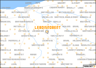 map of Le Bois-Robert