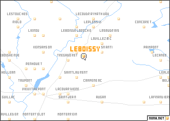 map of Le Boissy