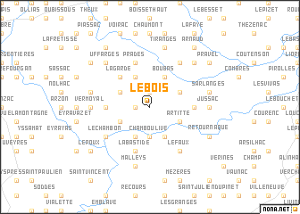 map of Le Bois