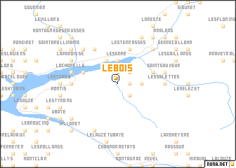 map of Le Bois