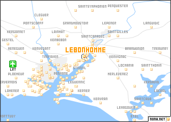 map of Le Bonhomme
