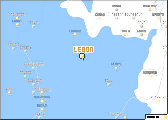 map of Lebon