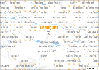 map of Le Boquet