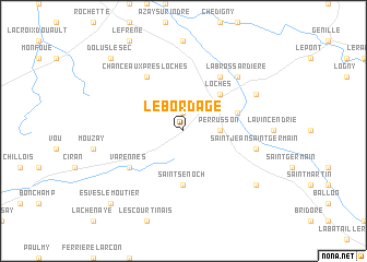 map of Le Bordage