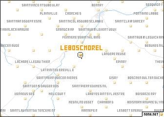 map of Le Bosc-Morel