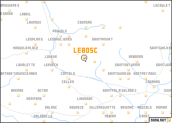 map of Le Bosc