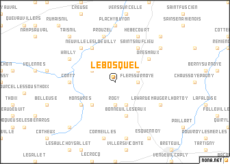 map of Le Bosquel