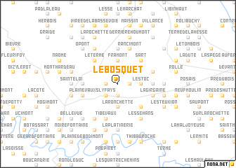 map of Le Bosquet