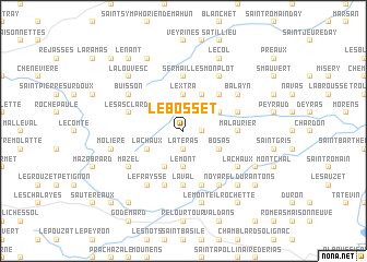 map of Le Bosset