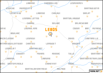 map of Le Bos