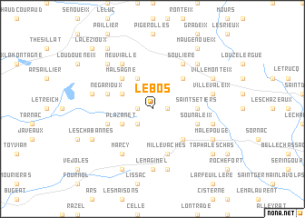 map of Le Bos