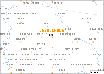 map of Le Bouchage