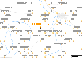 map of Le Boucher