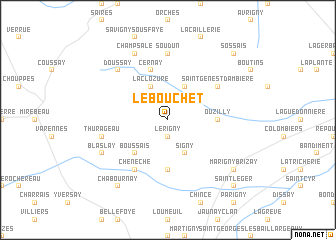 map of Le Bouchet