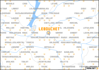 map of Le Bouchet