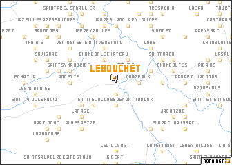 map of Le Bouchet