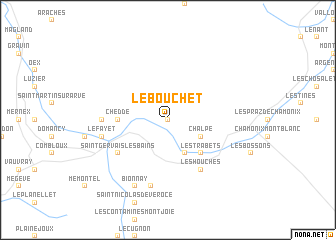 map of Le Bouchet