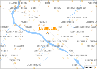 map of Le Bouché