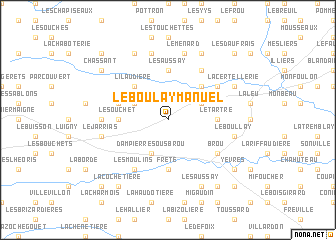 map of Le Boulay-Manuel