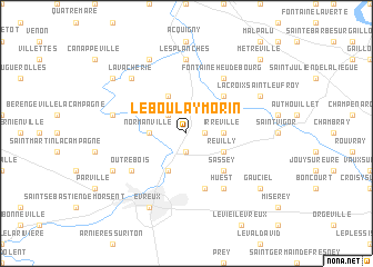 map of Le Boulay-Morin