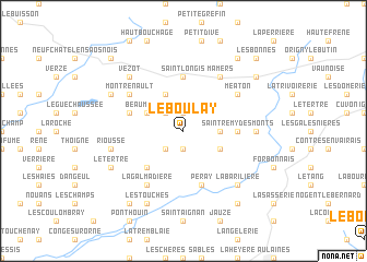 map of Le Boulay
