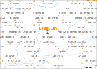 map of Le Boulay