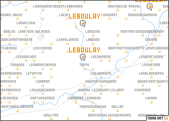 map of Le Boulay