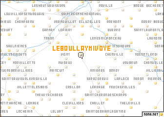 map of Le Boullay-Mivoye