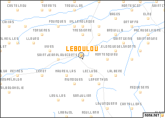 map of Le Boulou