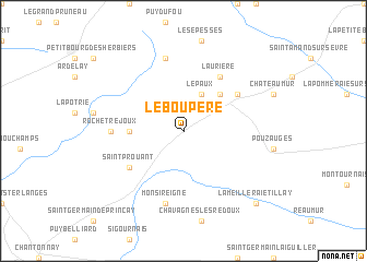 map of Le Boupère