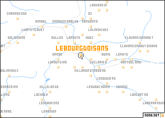 map of Le Bourg-dʼOisans