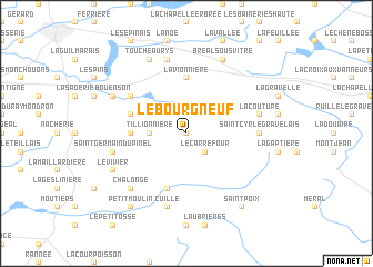 map of Le Bourg Neuf