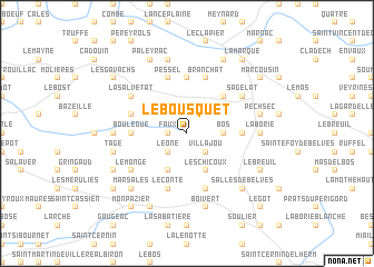 map of Le Bousquet