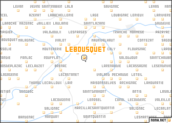 map of Le Bousquet