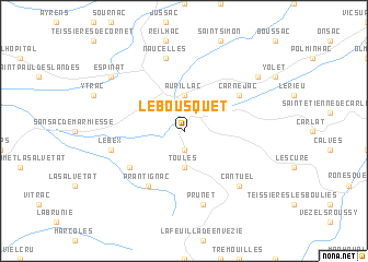map of Le Bousquet