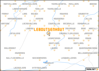 map of Le Bout dʼen Haut