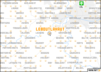map of Le Bout là Haut
