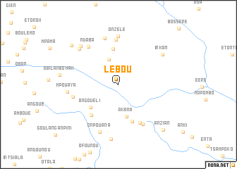 map of Lébou