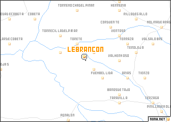 map of Lebrancón