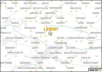 map of Le Bray