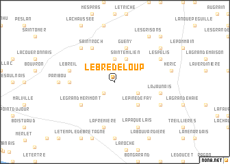 map of Le Bredeloup