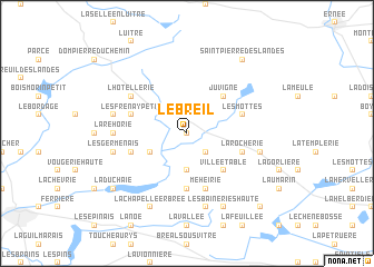 map of Le Breil
