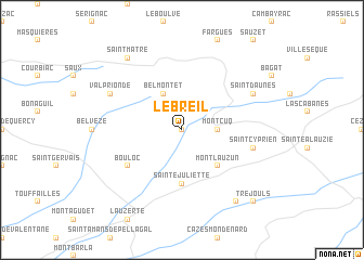 map of Lebreil