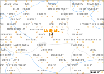 map of Le Breil