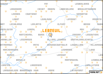 map of Le Breuil