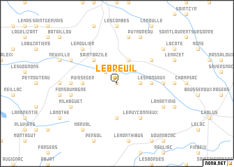 map of Le Breuil